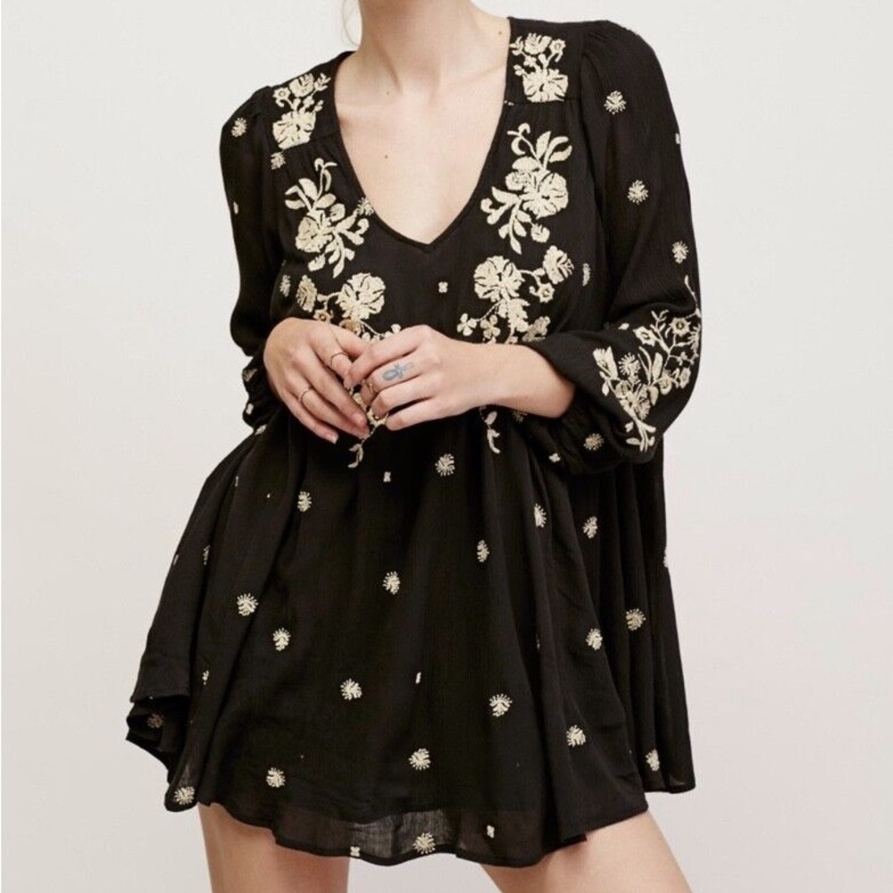 S Free People Sweet Tennessee Floral Tunic
